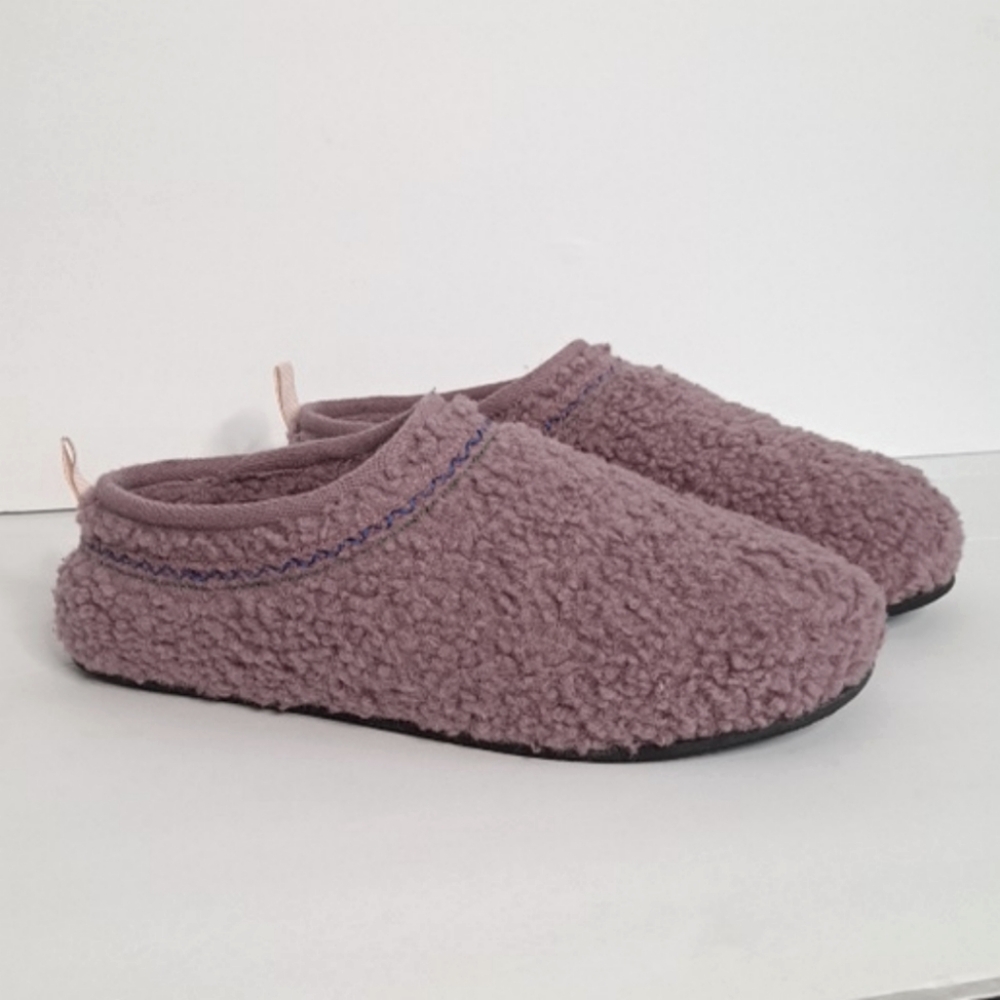 Bombas Slippers Womens Sunday Sherpa Slip On Purple Size 8